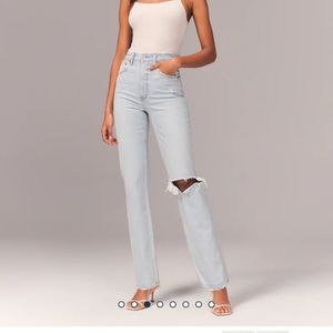 90s Ultra High Rise Straight Jeans- do not buy